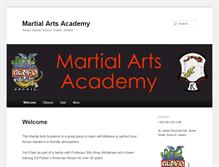 Tablet Screenshot of martialartsacademy.ie